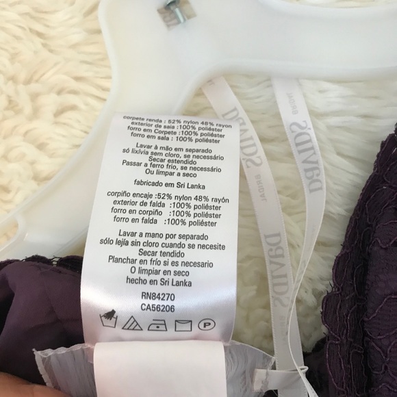 NWT David’s Bridal Lace Bridesmaid Dress Size 6 - Picture 10 of 16